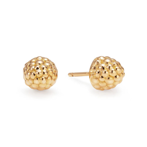 BEADED LARGE BERRY EARRINGS