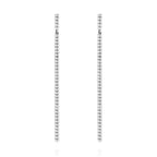BEADED LONG BAR EARRINGS