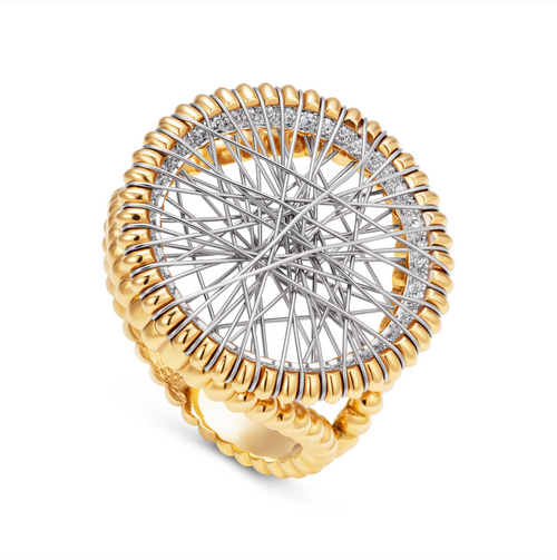 SYBIL RING WITH DIAMONDS