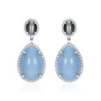 DENIM OPAL DROP EARRINGS