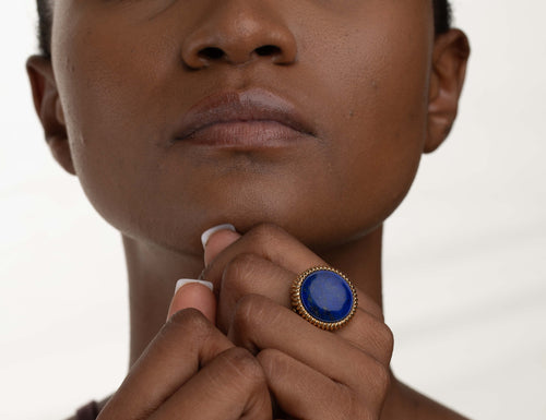 PIT LAPIS LAZULI COCKTAIL RING