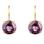 ESSENTIAL SHORT AMETHYST DROP EARRINGS